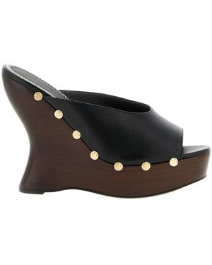 Magda Butrym Studded Open Toe Mules - Black