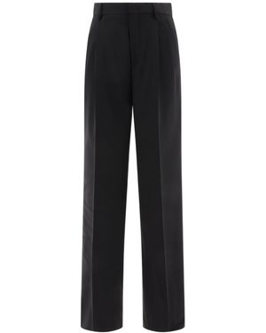 パンツ Tagliatore Wide-Leg Trousers With Central Closure Tagliatore Wide-Leg Trousers With Central Closure in White
