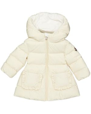 Moncler Logo Parka Down Jacket - Natural
