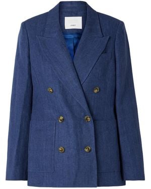 Citizens of Humanity Chelsea Double-Breasted Blazer - Blue