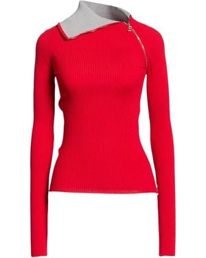 Sportmax A Simple Wool Knitted Jumper - Red