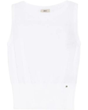 Herno Round-Neck Tank Top - White