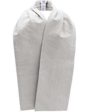 Brunello Cucinelli Pleated Detail Scarf - Gray
