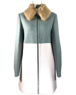 Sportmax Logo Coat - Blue