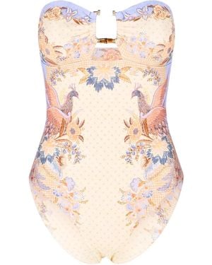 Zimmermann Sleeveless One-Piece Swimsuit - Natural