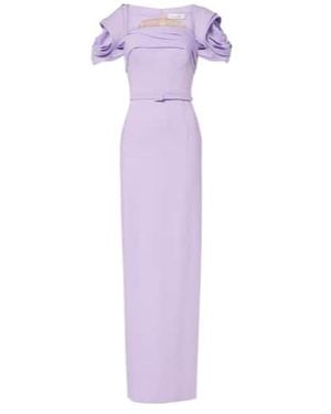 Oscar de la Renta Rosette Gown - Purple