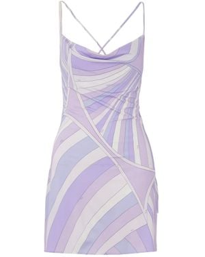 PUCCI Cowl-Neck Dress - Purple