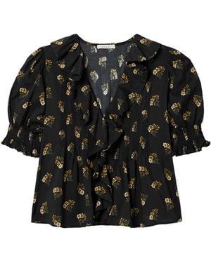 Doen Ruffled Top - Black