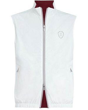Brunello Cucinelli Zippered Vest - White