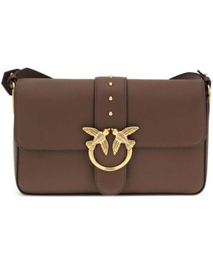 Pinko Love One Slouchy Shoulder Bag - Brown