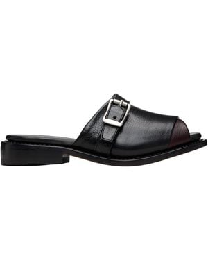 Our Legacy Ginza Buckled Slide Sandals - Black
