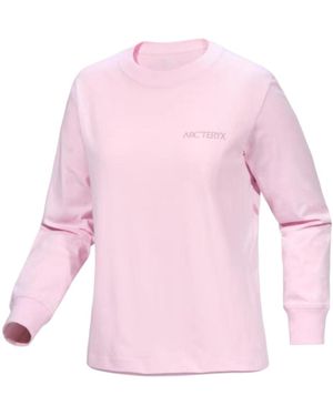 Arc'teryx Kragg Cotton Bird Crew Neck Shirt Ls - Pink