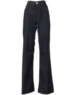 Dondup High Waist Flared Jeans - Blue