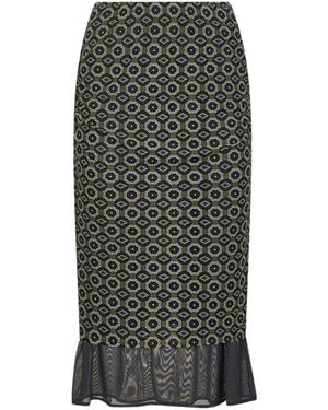 Dries Van Noten Midi Skirts - Grey
