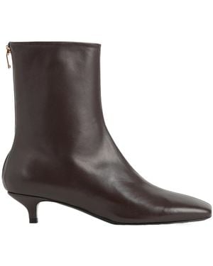 TOTEME 35Mm Nappa Ankle Boots - Brown