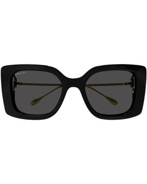 Gucci Eyewear Square Frame Sunglasses - Black
