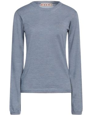 Marni Solid Color Sweaters - Blue