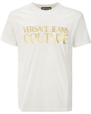 Versace Jeans Couture Couture Logo-Printed Crewneck T-Shirt - White