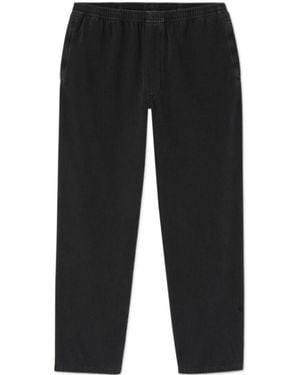 American Vintage Elastic-Waist Casual Trousers - Black