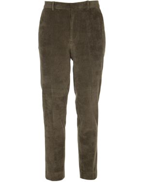 Circolo 1901 Slim Fit Corduroy Trousers - Green
