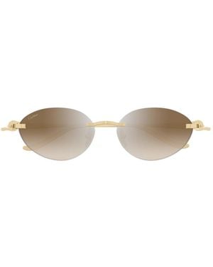 Cartier Cat-Eye Frame Sunglasses - White