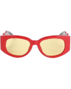 CASABLANCA Oval Wave Frame Sunglasses - Pink