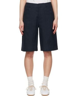 Rag & Bone Banks Linen-Blend Shorts - Blue