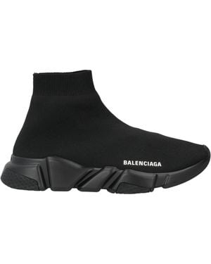 Balenciaga Flat-Soled Sock Trainers - Black