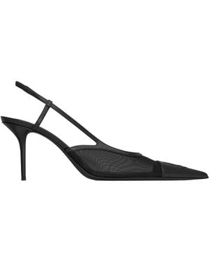 Saint Laurent Renée Slingback Pumps - Black