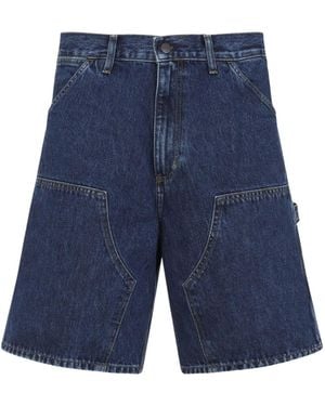 Carhartt Double Knee Smith Denim Shorts - Blue