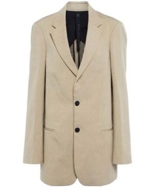 Petar Petrov Isaac Striped Cotton-Blend Blazer - Natural