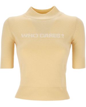 Sportmax Mock Neck Short-Sleeved Jumper - White