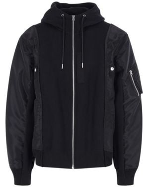 Sacai Casual Hooded Jacket - Black