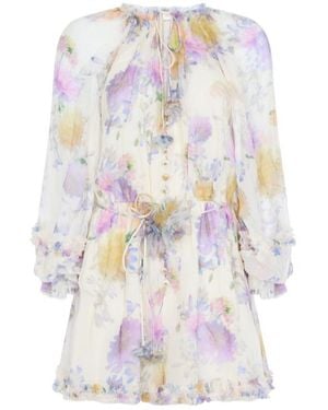 Zimmermann Luna Playsuit - White