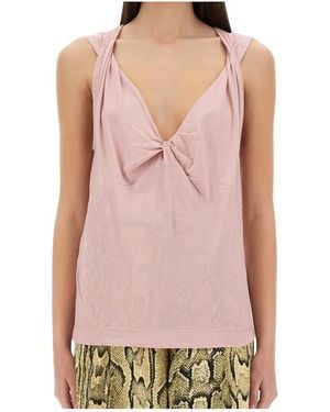 Dries Van Noten Sleeveless Jersey Top - Pink
