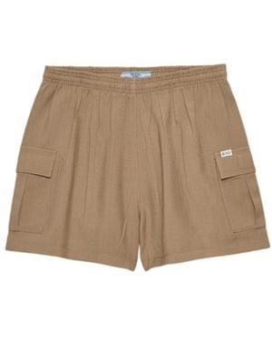 Prada Light Mohair Shorts - Natural