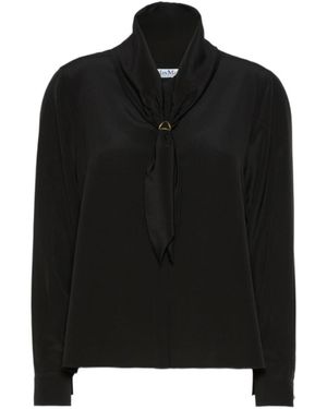 Max Mara Long-Sleeved Shirt - Black