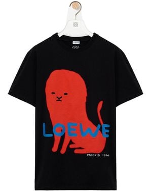 Loewe T-Shirt Classique En Coton - Black