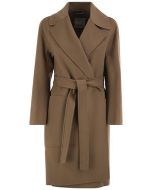Max Mara 'S Smmvelo Belted Coat - Brown