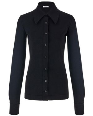 Ferragamo Pointed-Collar Cardigan - Blue