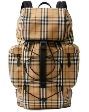 Burberry Murray Archive Check Drawstring Fasten Backpack - Multicolour