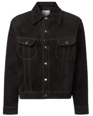 Studio Nicholson X Aaron Levine Boston Suede Jacket - Black