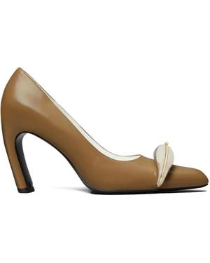 Tory Burch 90Mm Pierced Pumps - Metallic