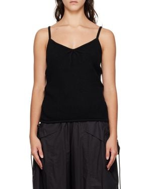 we11done V-Collar Pleated Sling - Black