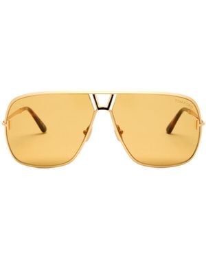 Tom Ford Stavros Aviator-Style Sunglasses - Metallic