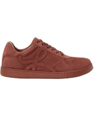 Loewe Jambo Lace-Up Fastening Trainers - Brown