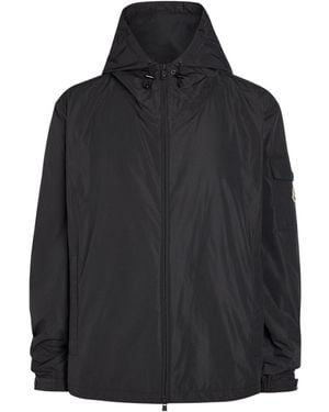 Moncler Hooded Windbreaker Jacket - Black