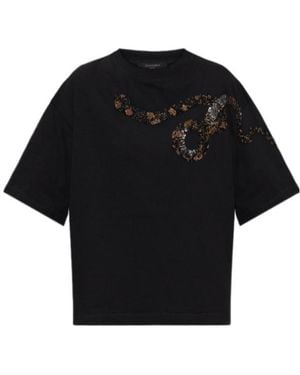 AllSaints Printed Crew Neck T-Shirt - Black