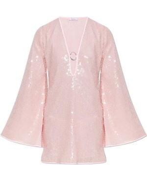 Oséree Long-Sleeved Dress - Pink