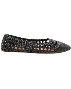 STAUD Nell Crochet Ballet Flats - Black